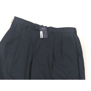 Ralph Lauren Mens Comfort Flex‎ Pleated Dress Pants Blue 34W x 32L